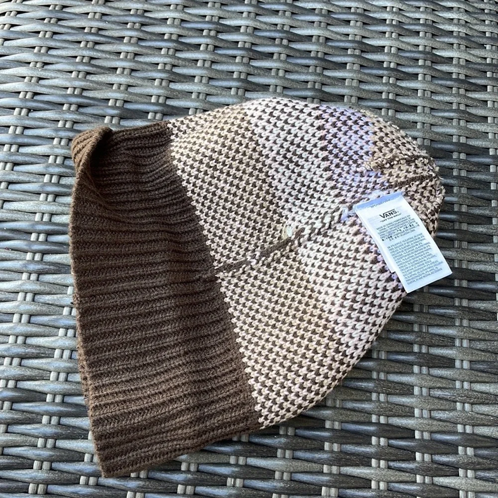 Vans VANS Jucti Brown Ornament Beanie Skateboarding Hat Women Men VN0A5KIR3N1 - Picture 3 of 16